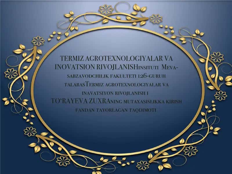Sut mahsulotlarini saqlash va dastlabki qayta ishlash texnologiyasi