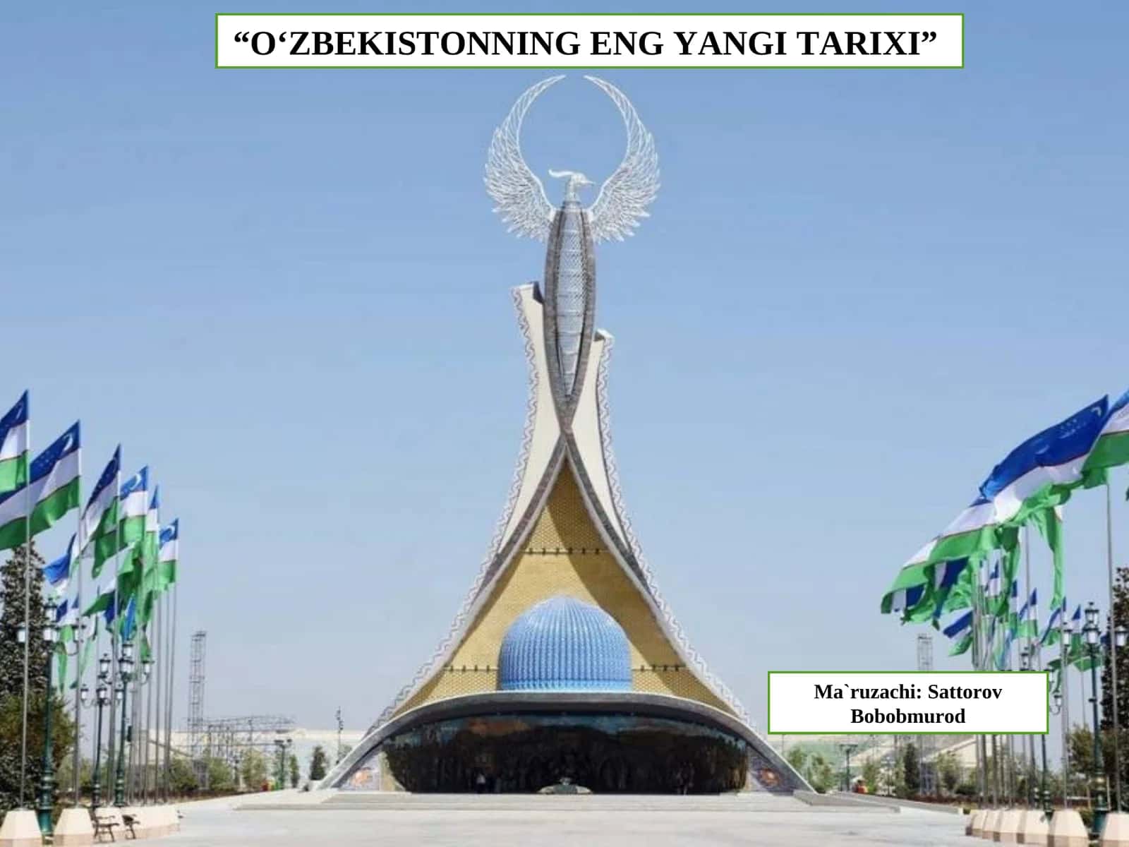 O‘zbekistonning eng yangi tarixi xrestomatiyasi