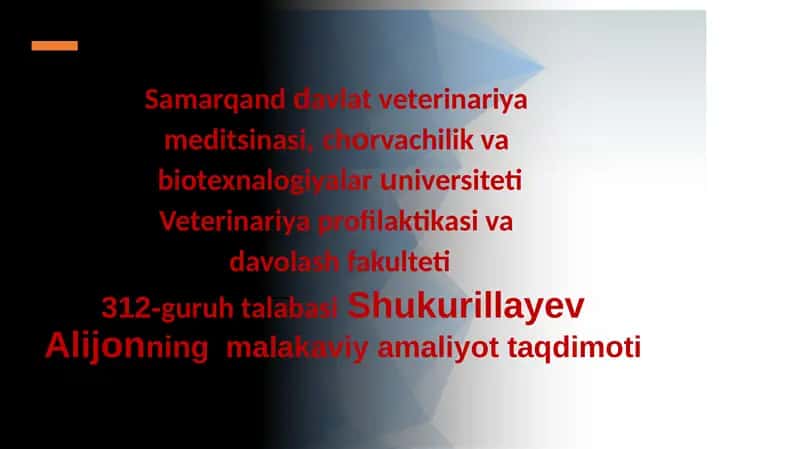 Samarqand Davlat Veterinariya Meditsinasi, Chorvachilik va Biotexnalogiyalar Universiteti