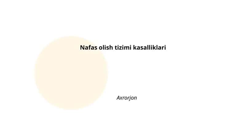Bronxial astma