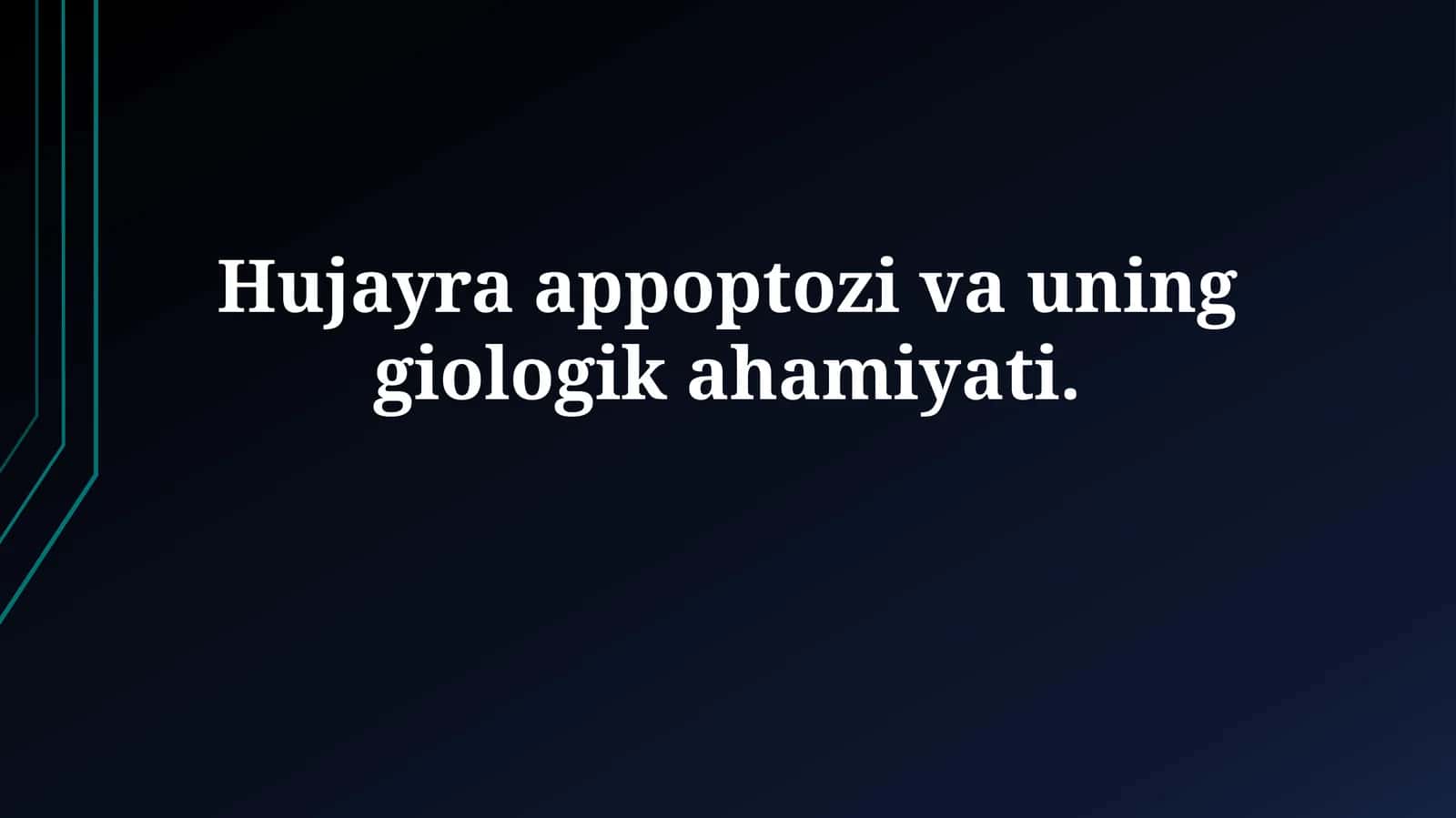 Apoptosis: Ta'rif, Xususiyatlar va Mexanizmlar