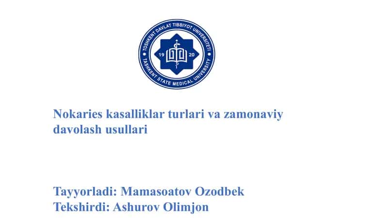 nokarioz kasalliklar