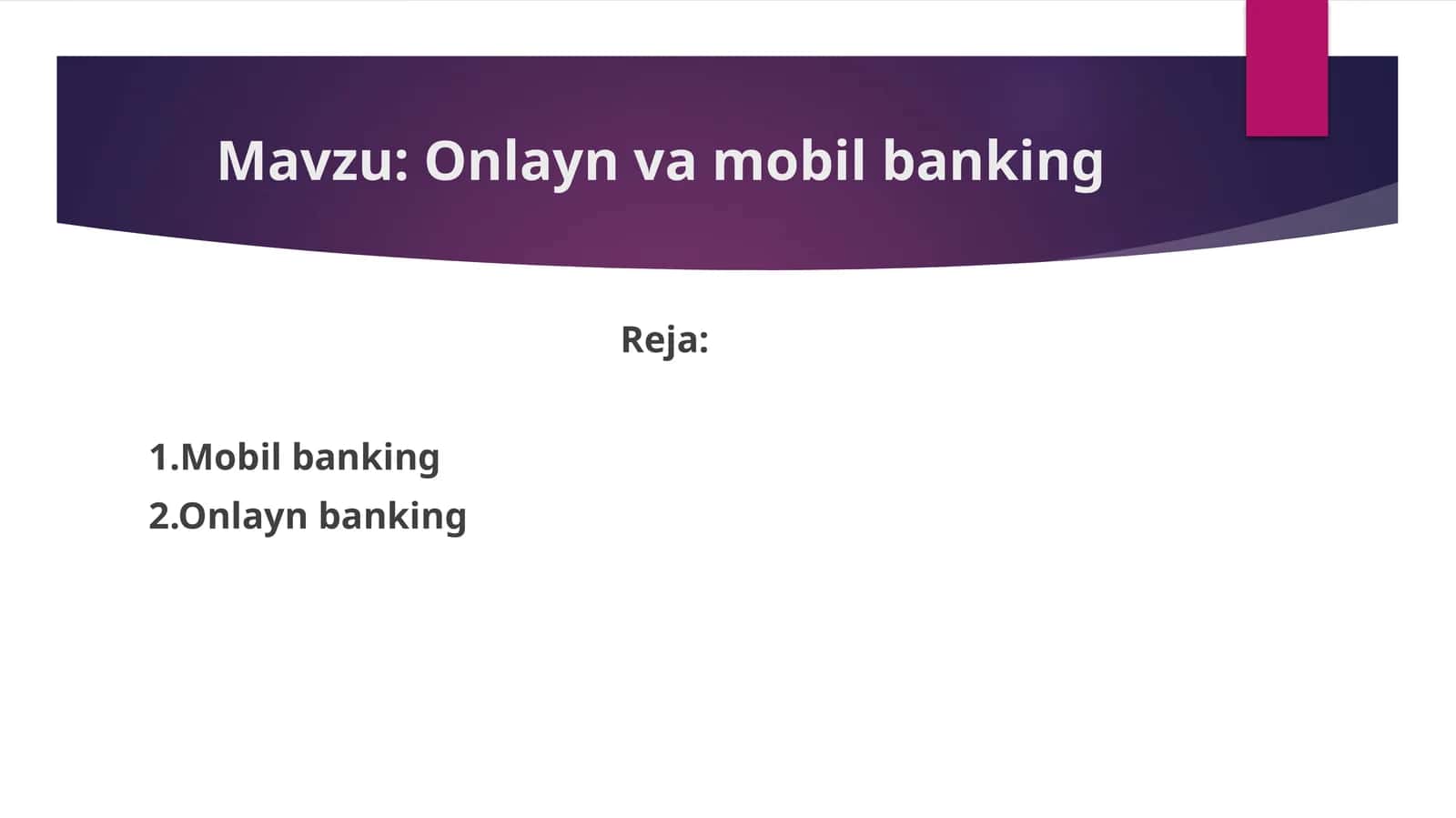 Onlaynvamobilbanking