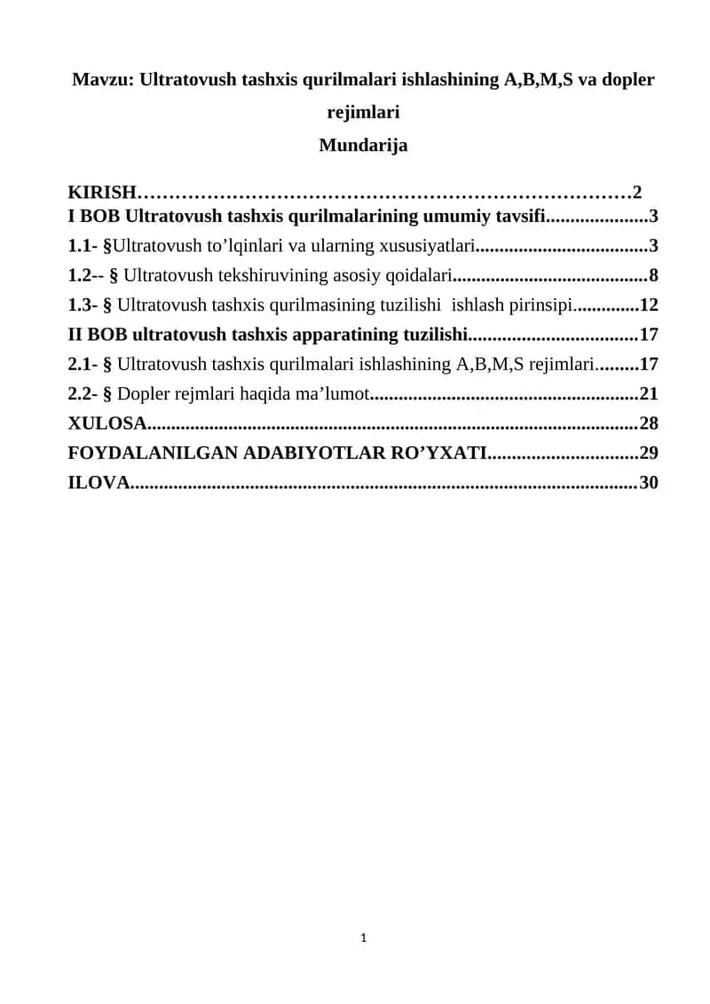 Ultratovush tashxis qurilmalari