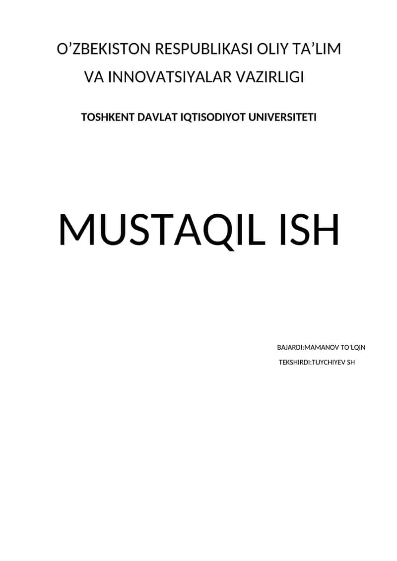 Raqamli iqtisodiyot va elektron tijorat