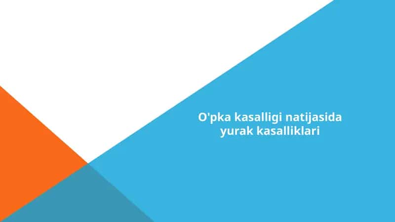 O'pka kasalligi natijasida yurakkasalliklari
