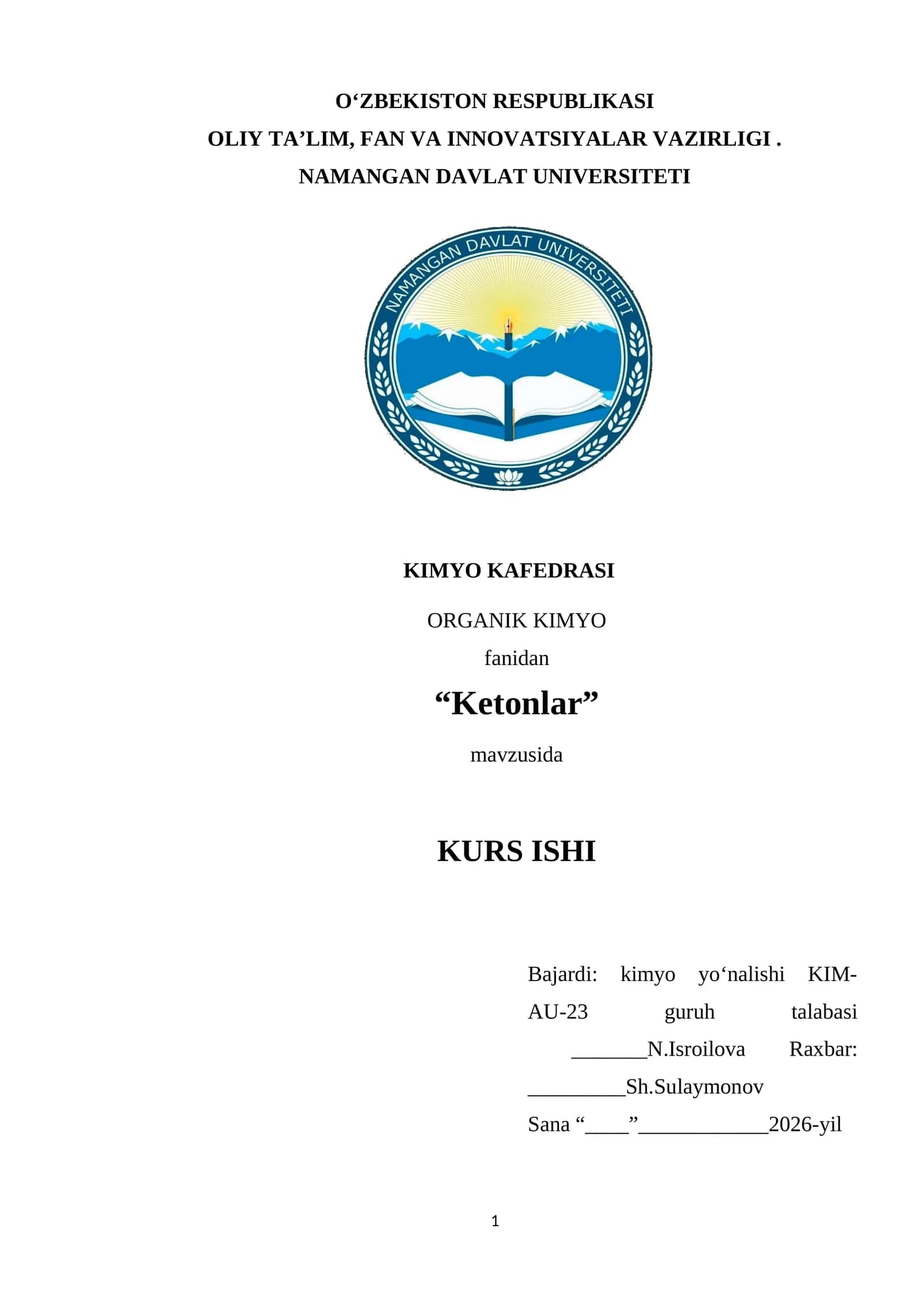 Ketonlar