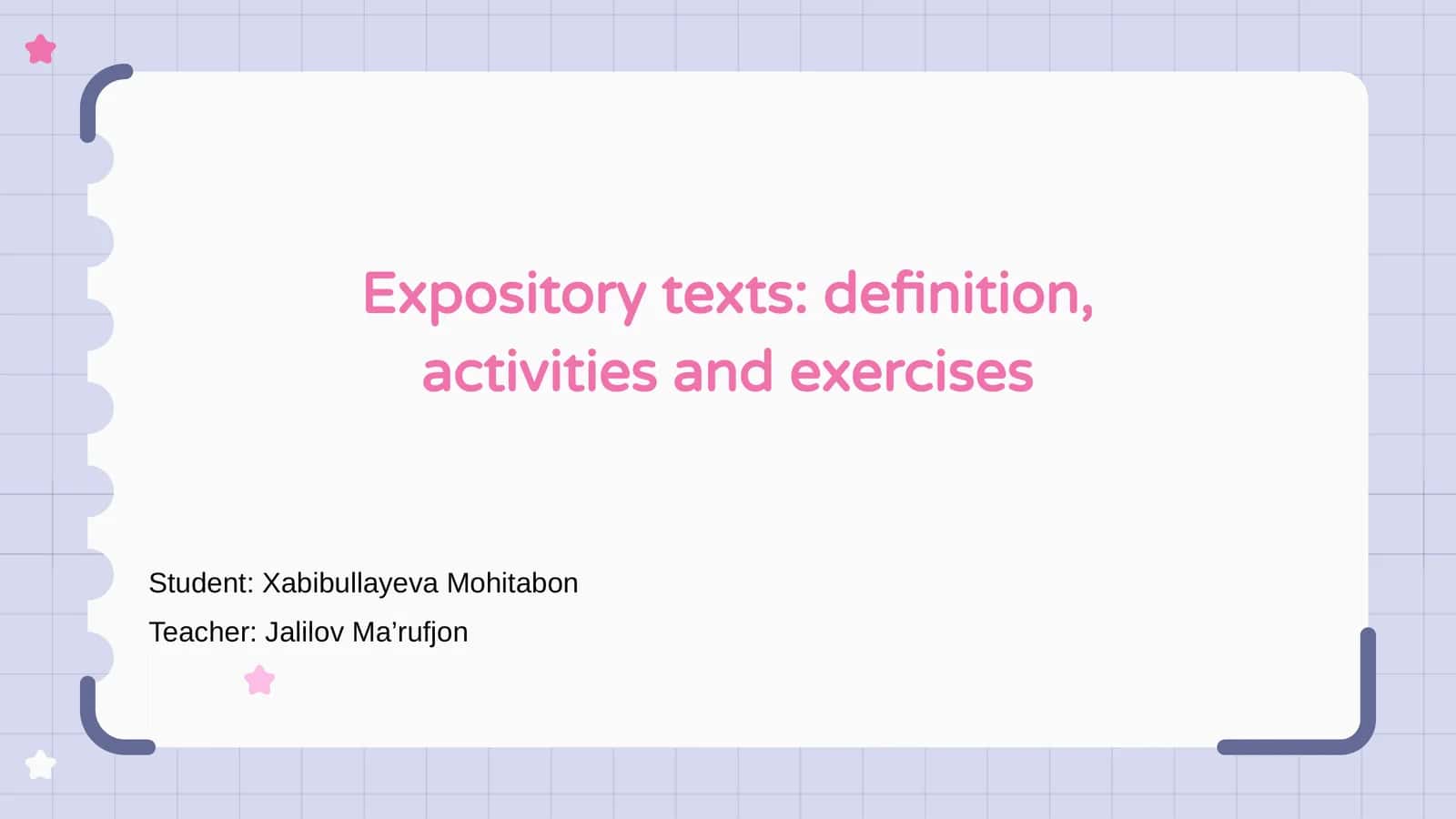 Expository Texts: Definition, Activities and Exercises