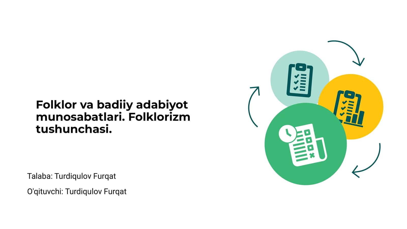Folklor va badiiy adabiyot munosabatlari