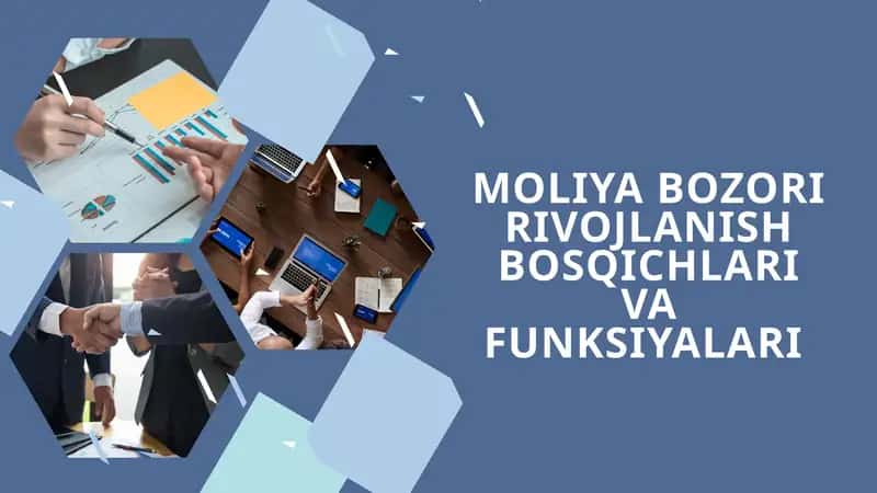 Moliya bozori rivojlanish bosqichlari va funksiyalari