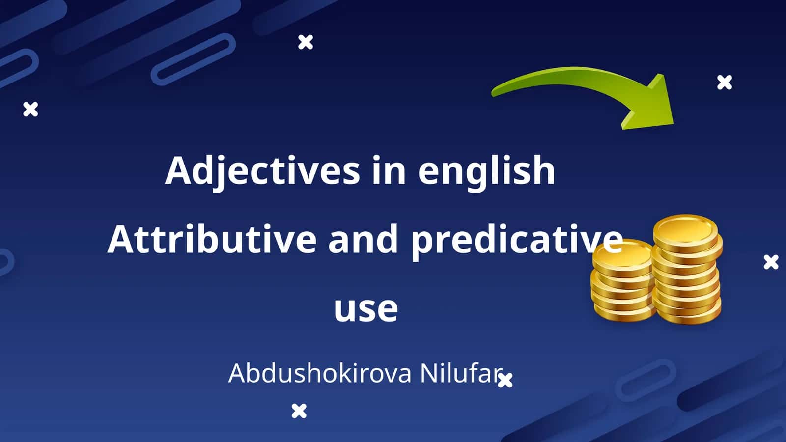 Adjectives in english