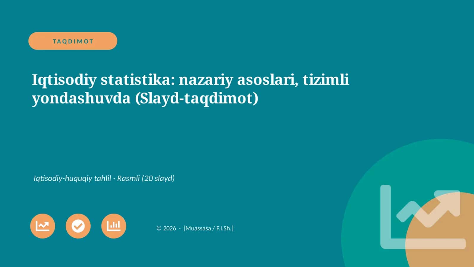 Iqtisodiy statistika: nazariy asoslari, tizimli yondashuvda
