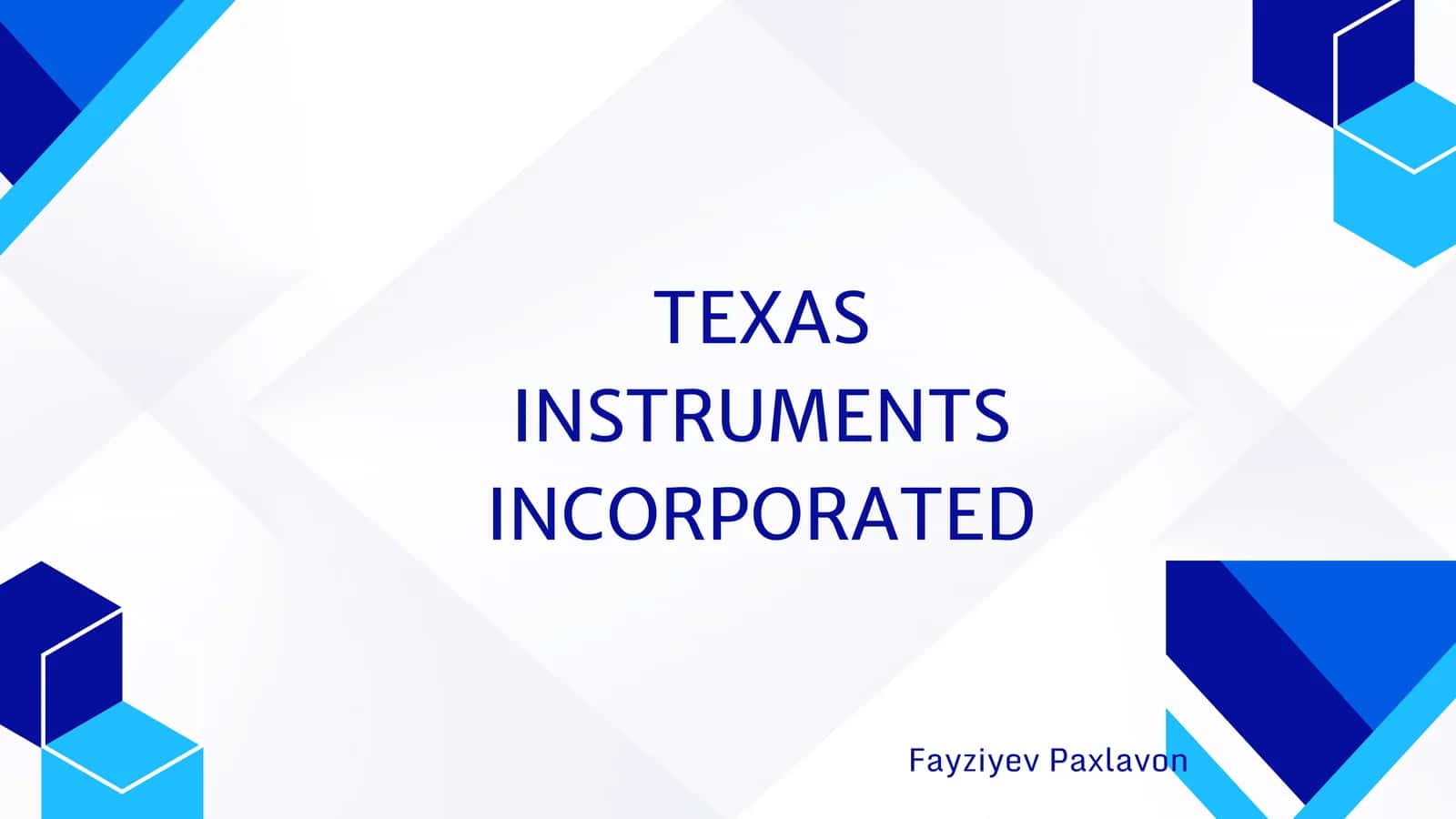 Texas Instruments Incorporated