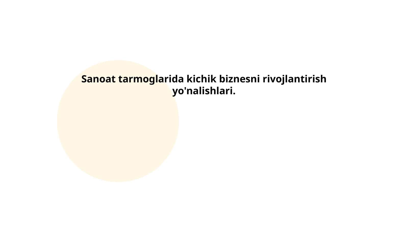 Sanoat tarmoqlarida kichik biznes uchun klasterlash va tarmoq hamkorligi