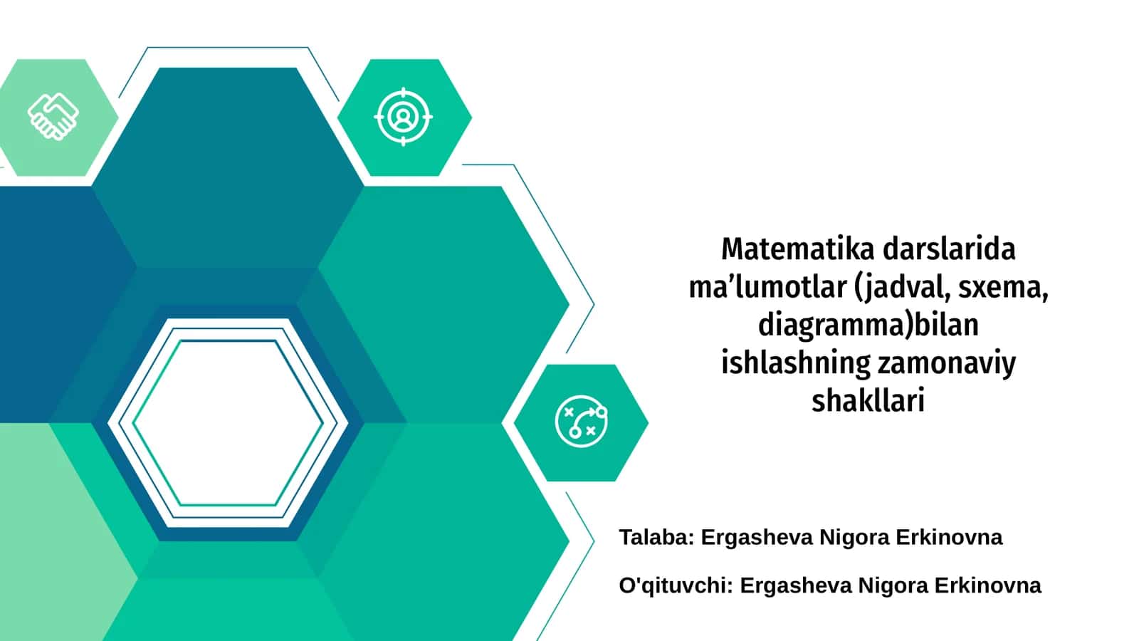 Matematika darslarida malumotlarni taqdim etish usullari