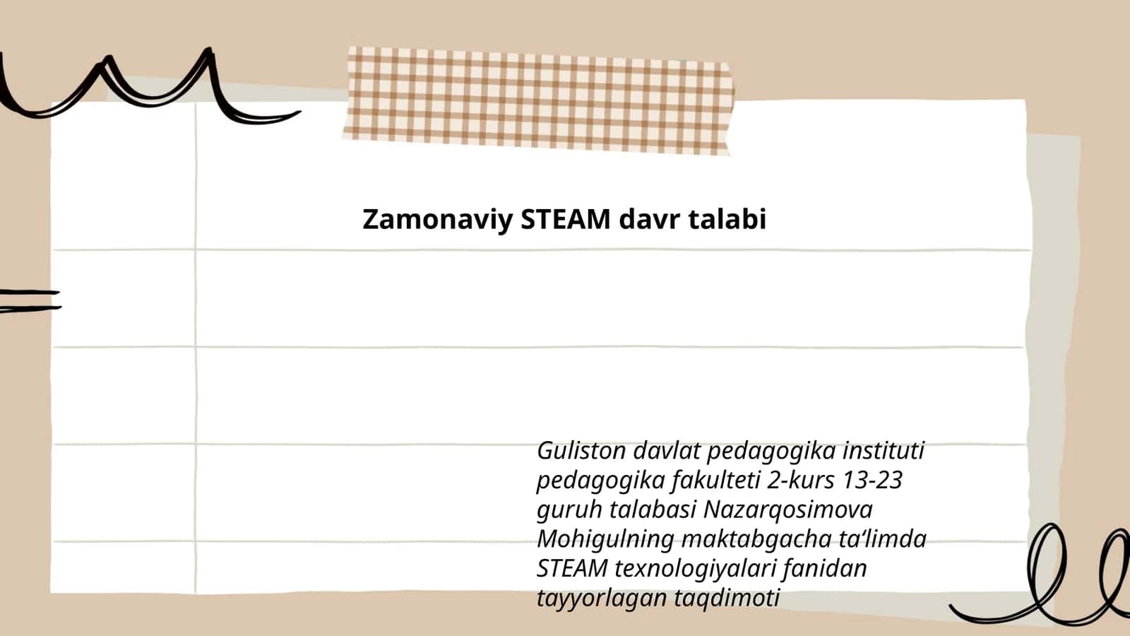 Zamonaviy STEAM davr talabi