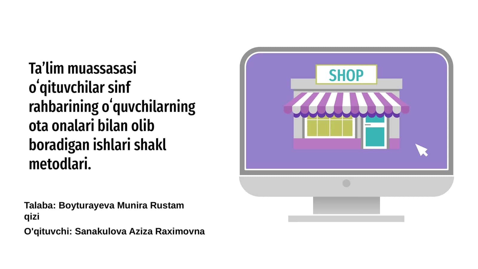 Sinf Rahbarining oʻquvchilarning Ota-onalari bilan Olib boradigan Ishlari