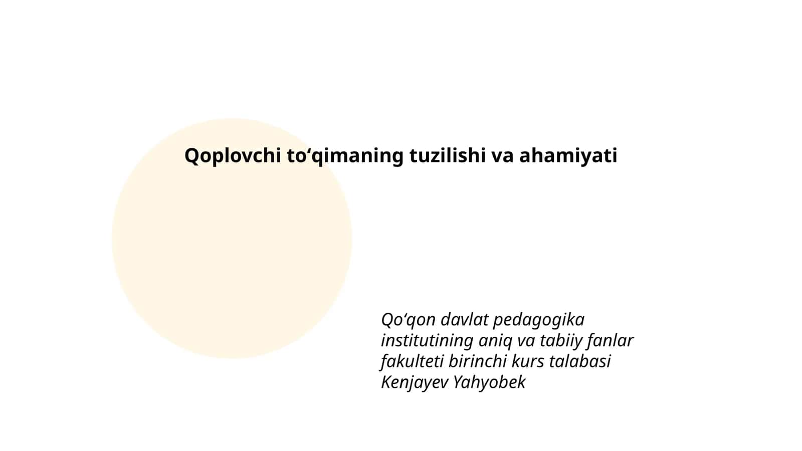 To'qima tuzilishining asosiy xususiyatlari