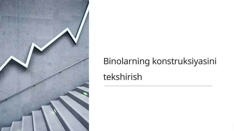 SANOAT BINOSI KONSTRUKSIYALARINI SHIKASTLANISH HOLATI BO‘YICHA TADQIQ ETISH