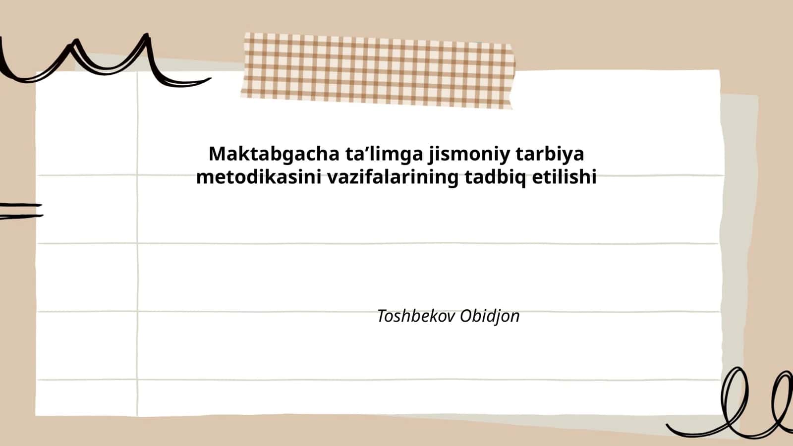 Jismoniy tarbiya nazariyalari