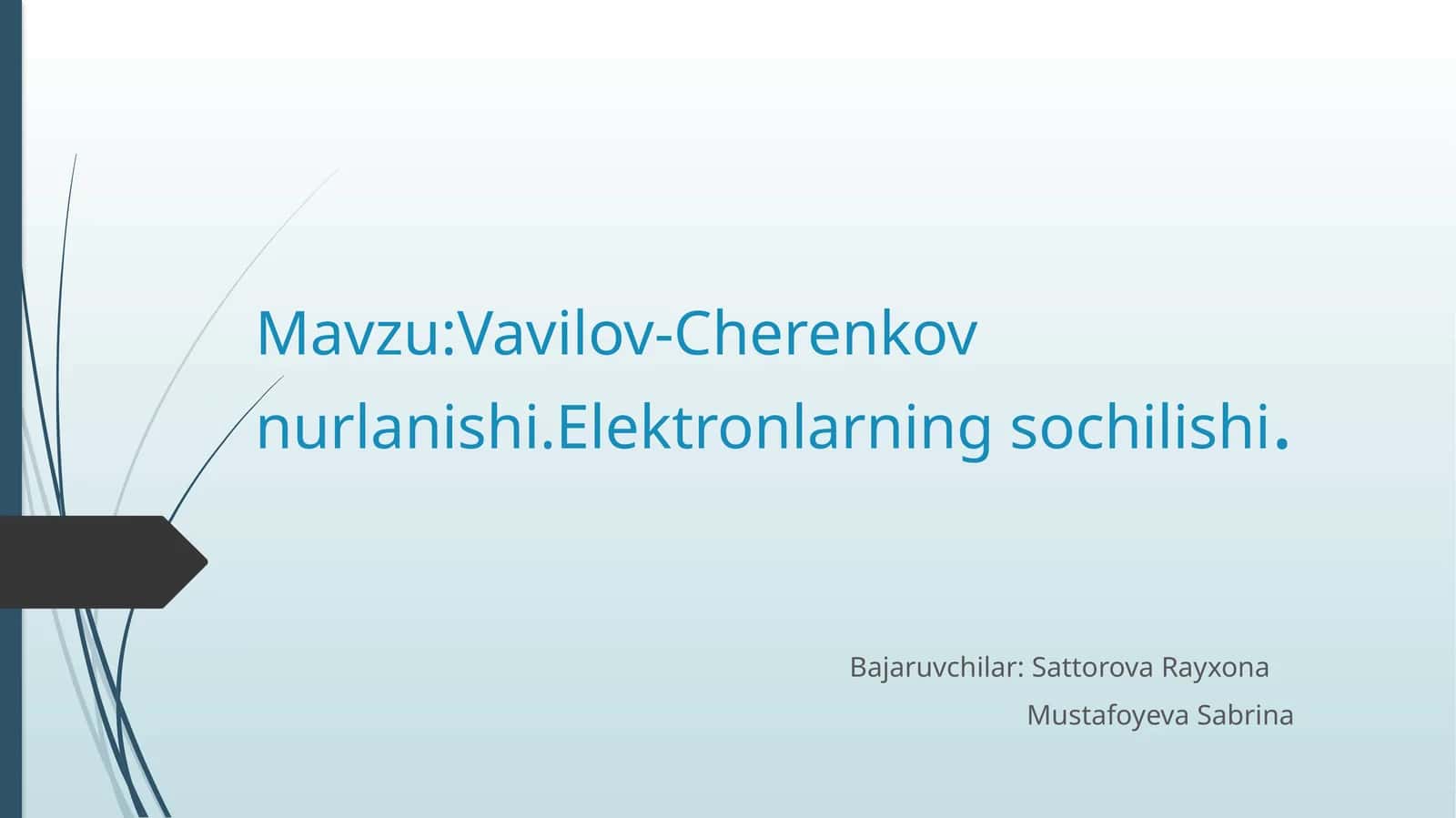 Vavilov-Cherenkov nurlanishi