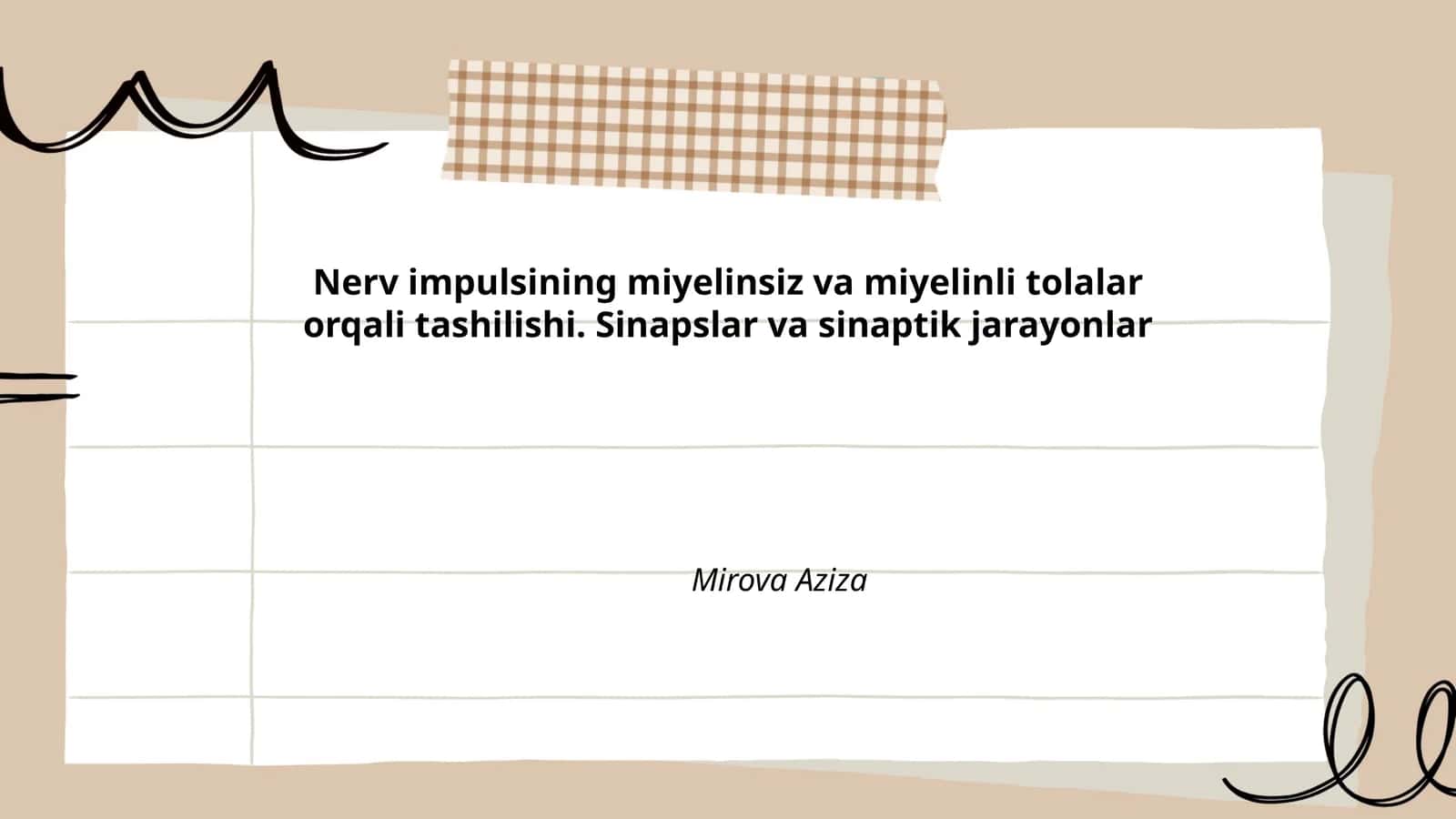 Neyron tuzilishi