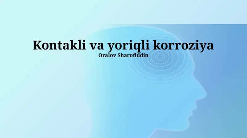 Kontakt va yoriq korroziyasi