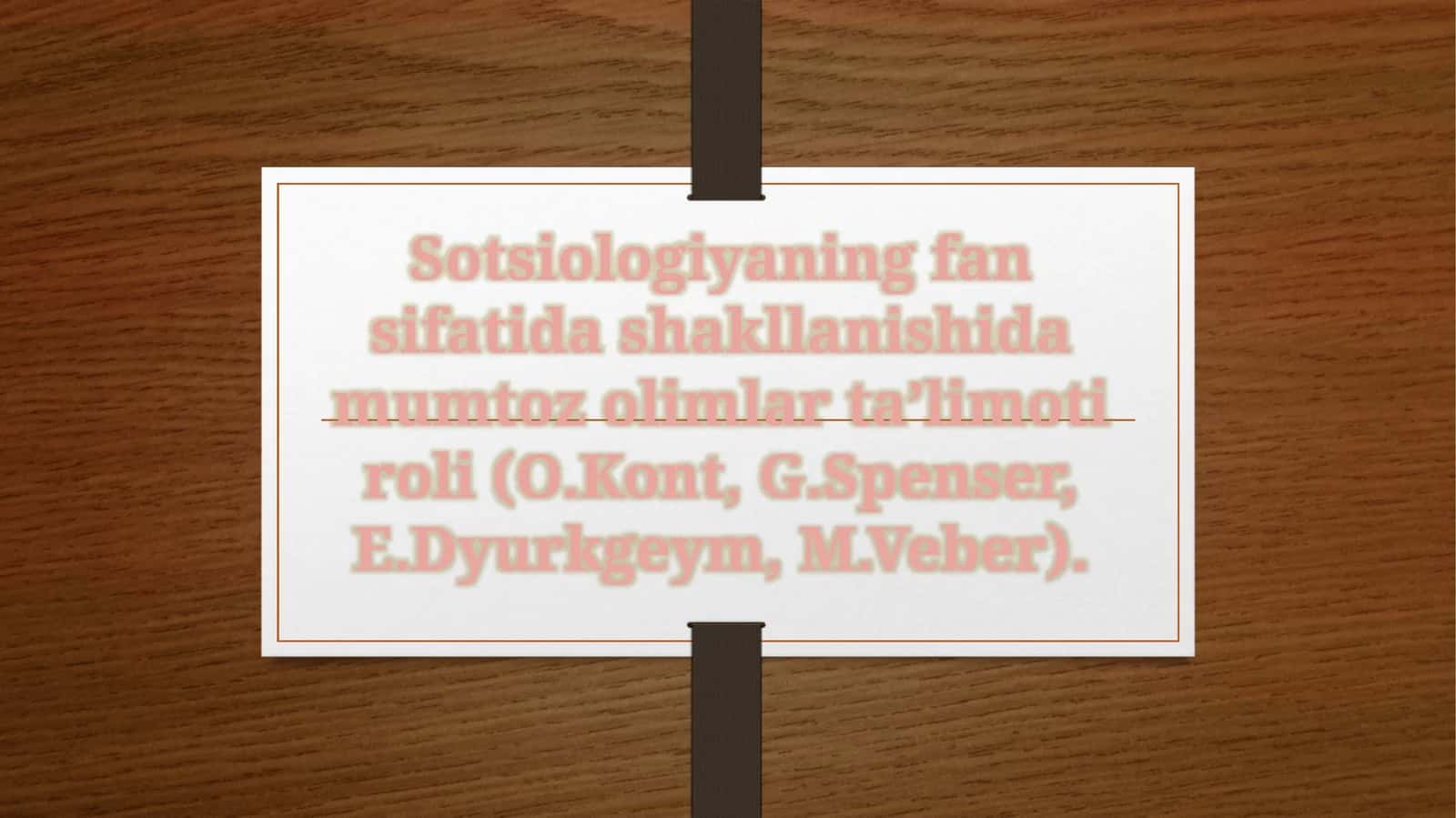 Sotsiologiya