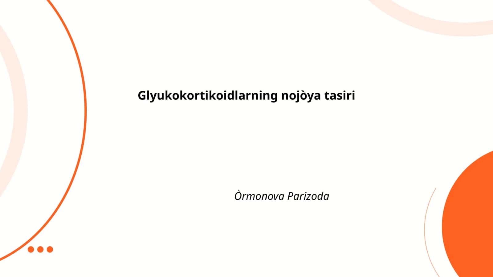 Glyukokortikoidlarning nojòya tasiri