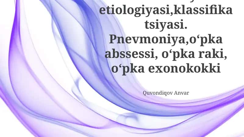 O'pka Ekxinokokkozi