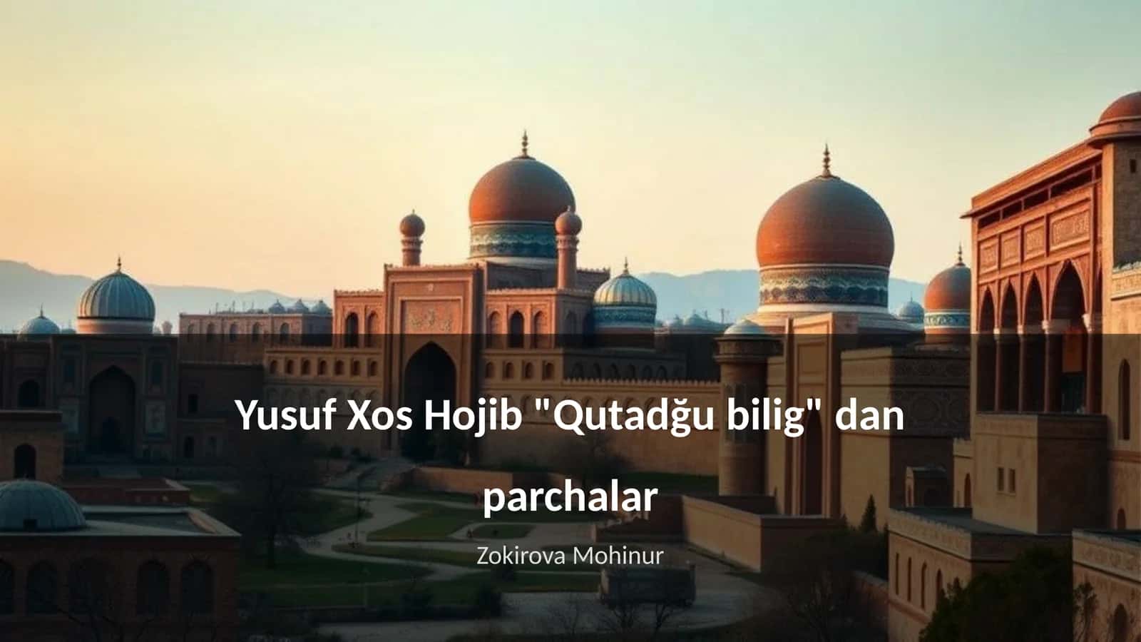 Qutadğu bilig