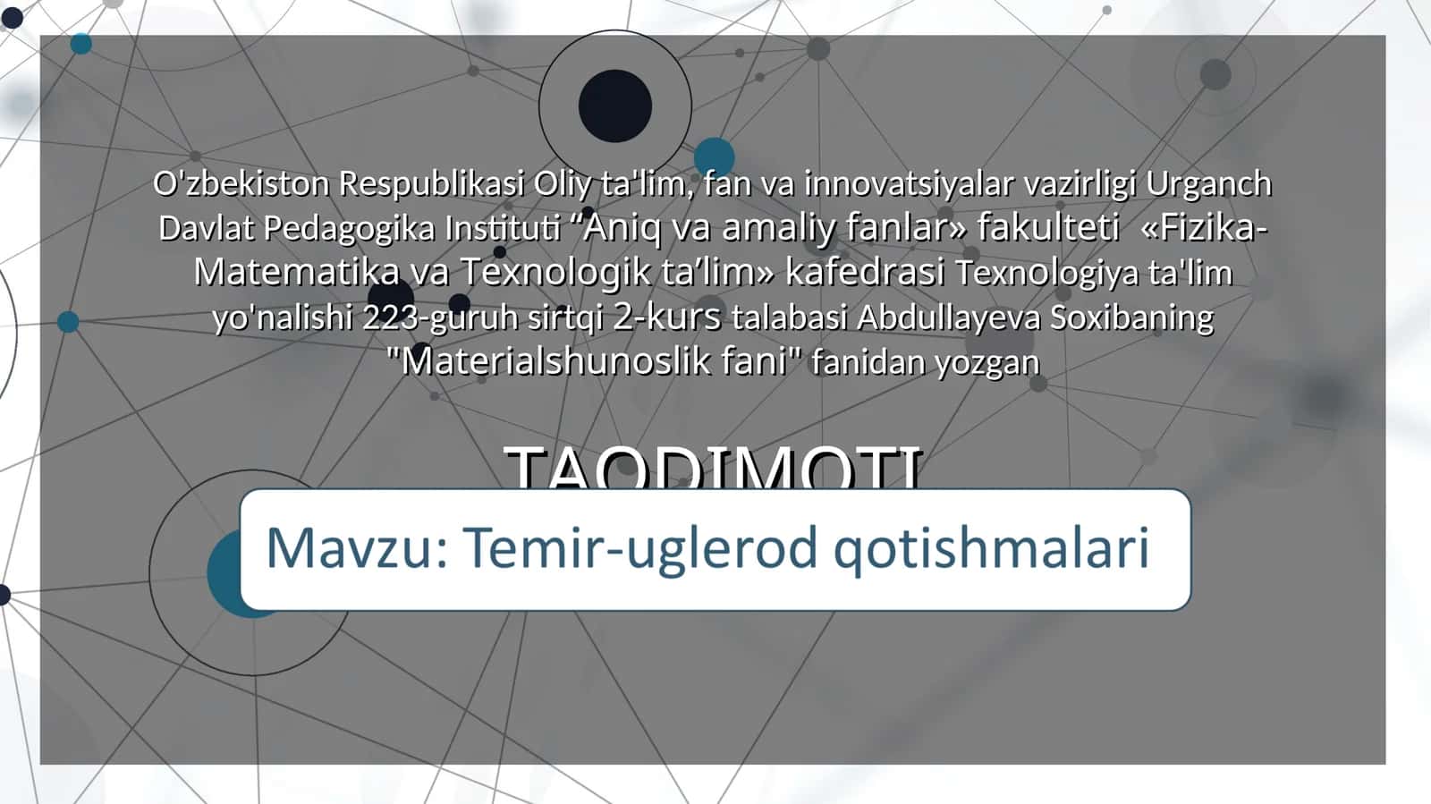 TEMIR-UGLEROD QOTISHMALARI