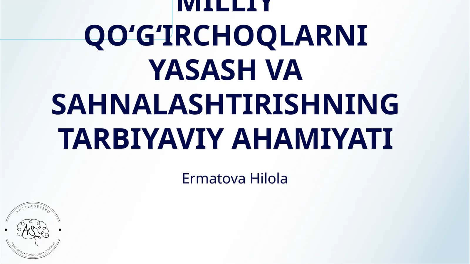 MILLIY QOʻGʻIRCHOQLARNI YASASH VA SAHNALASHTIRISHNING TARBIYAVIY AHAMIYATI