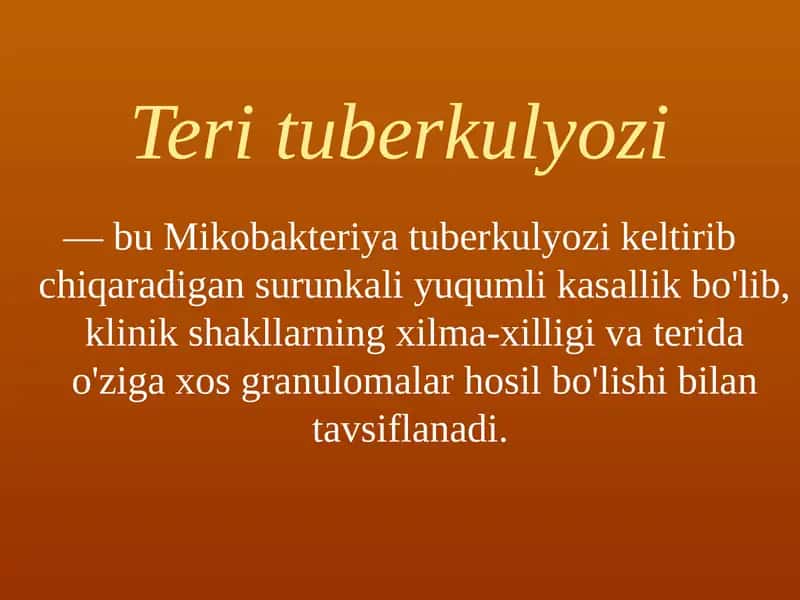 Teri tuberkulyozi