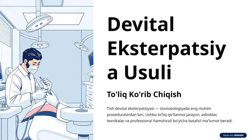Devital Eksterpatsiya Usuli