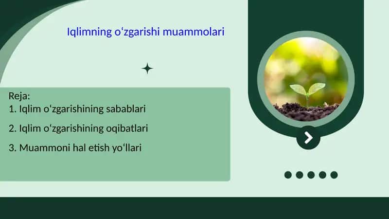 Iqlimning oʻzgarishi muammolari