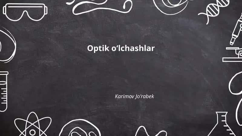 Optik oʻlchashlar