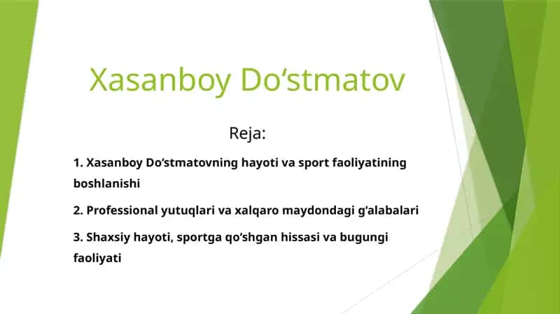 Xasanboy Do‘stmatov