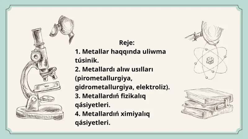 Metallar haqqında darslik