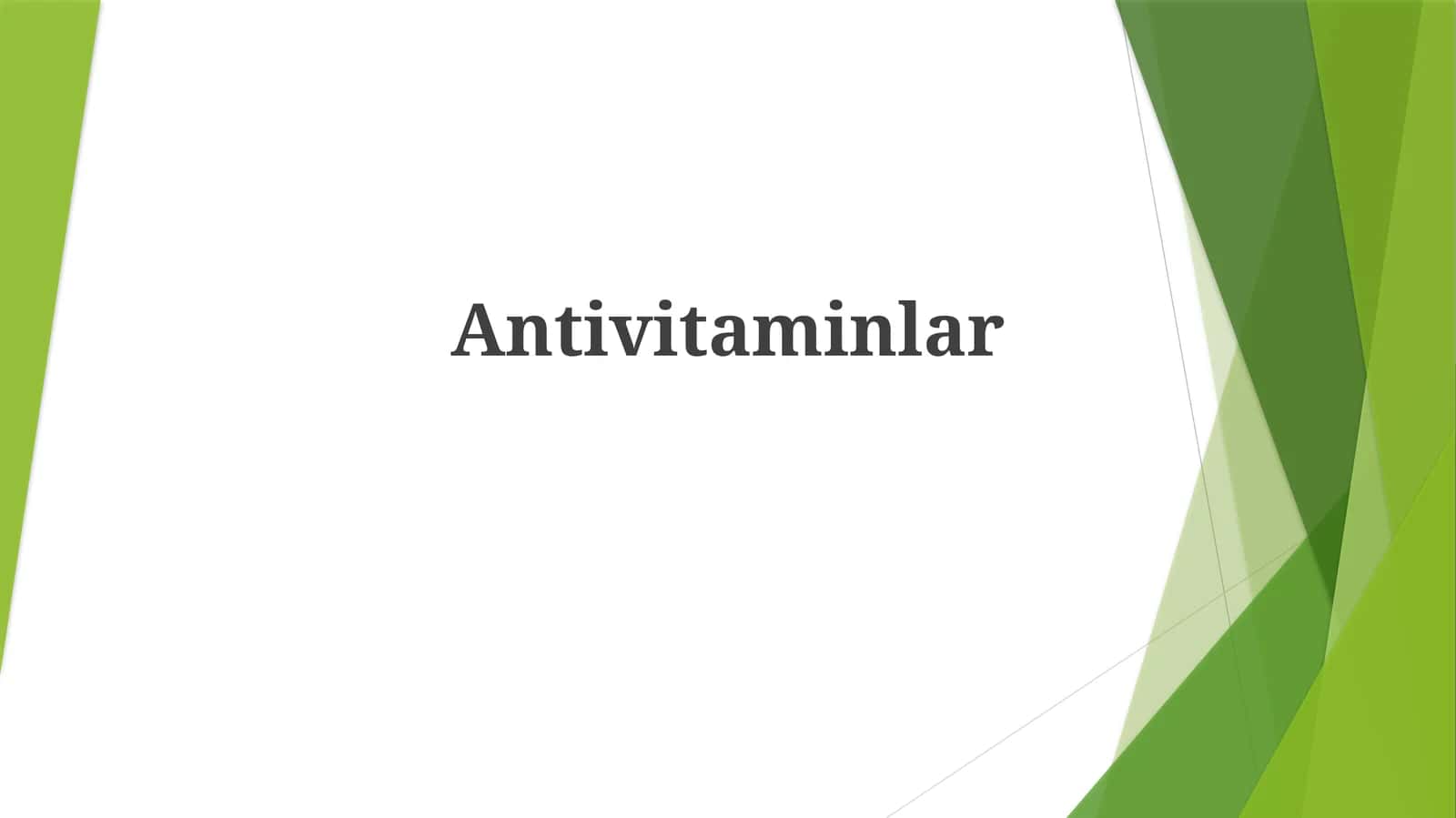 Antivitaminlar