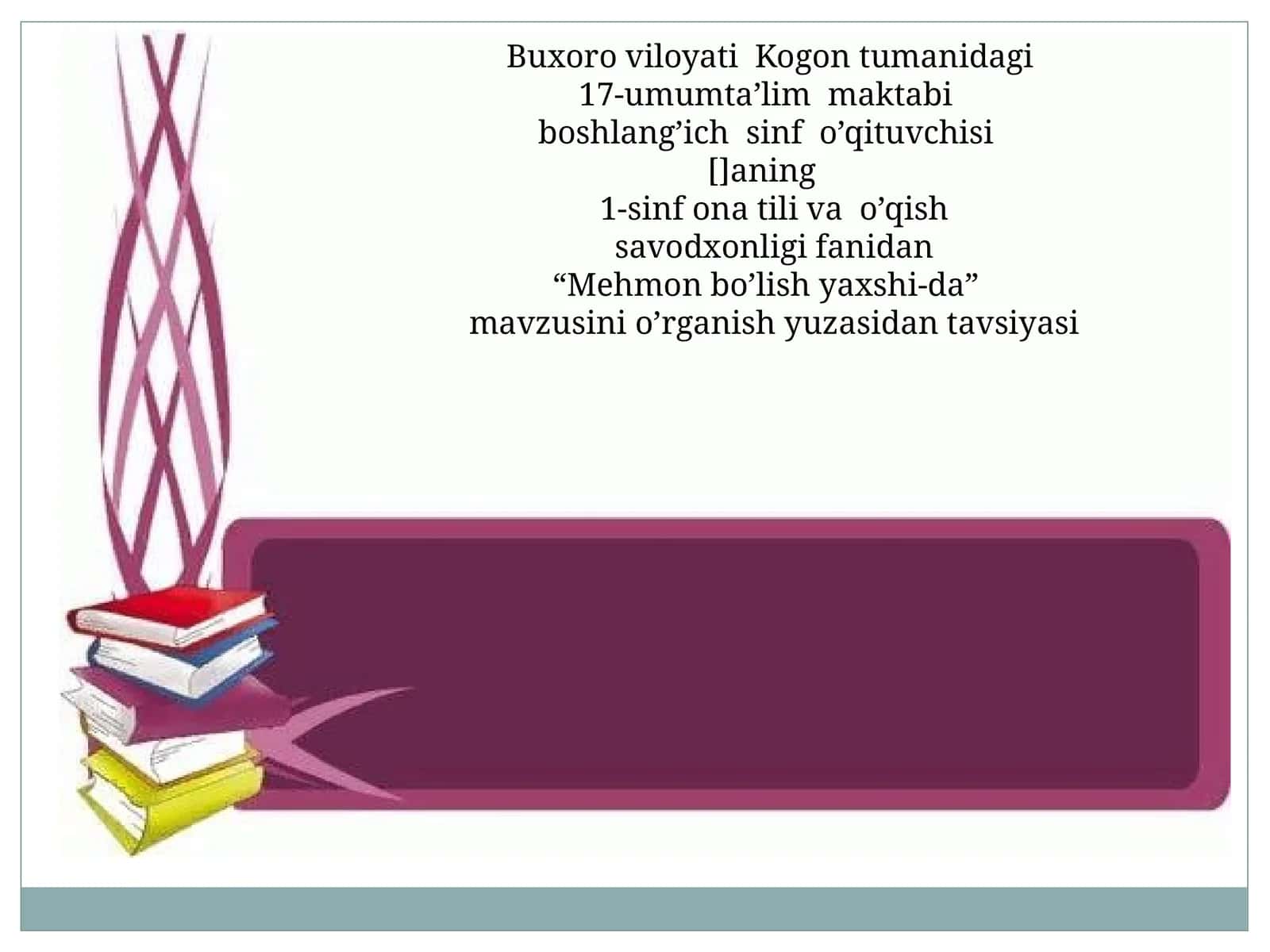 “Mehmon bo’lish yaxshi-da”