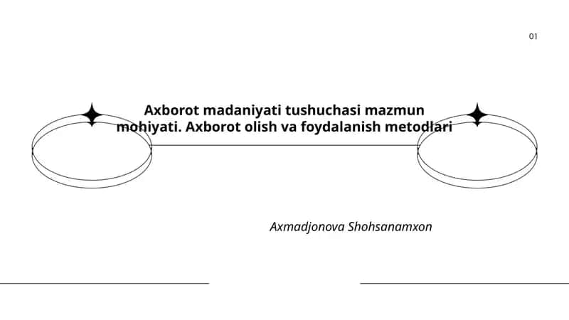 Axborot madaniyati tushuchasi