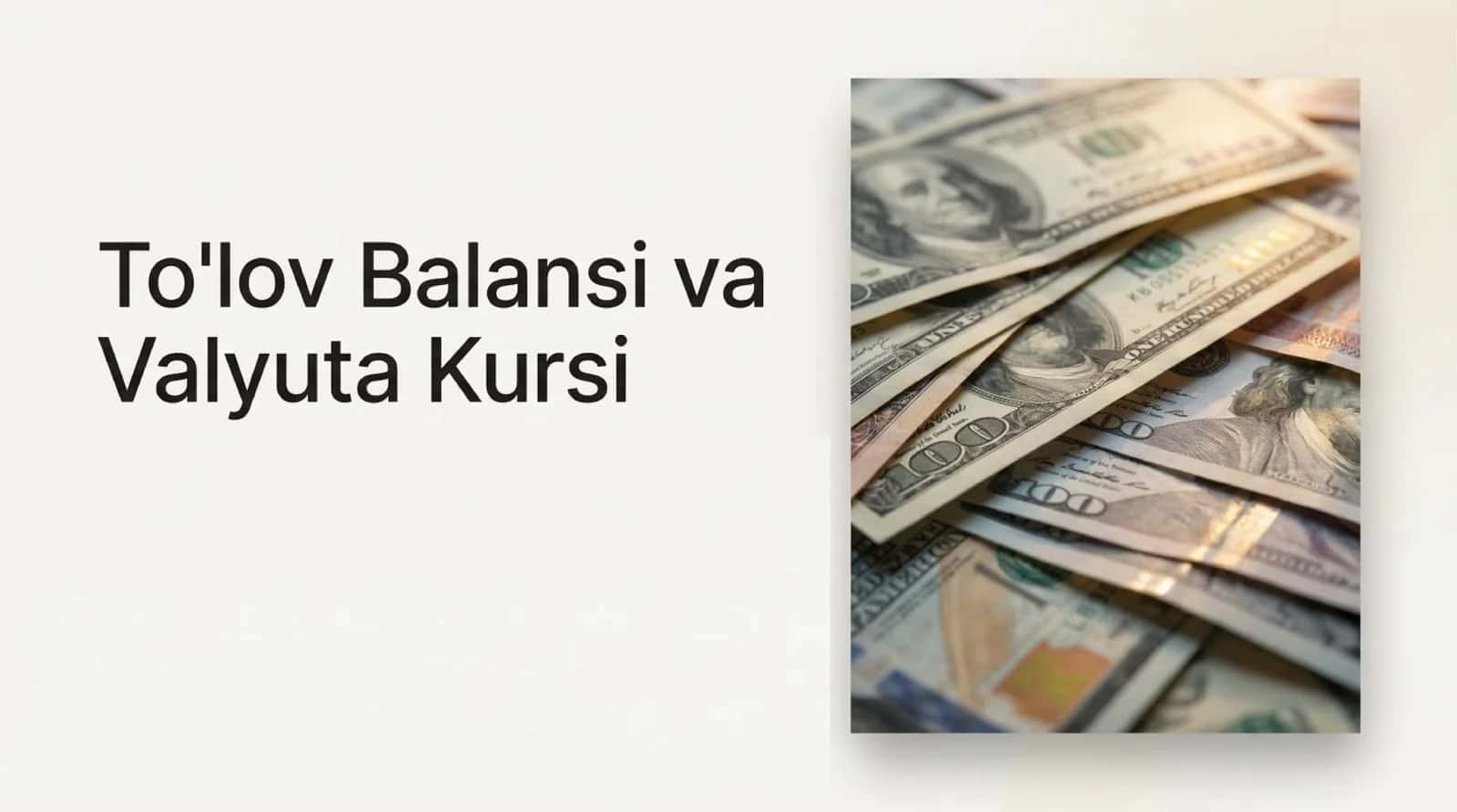 Toʻlov balansi va valyuta kursi