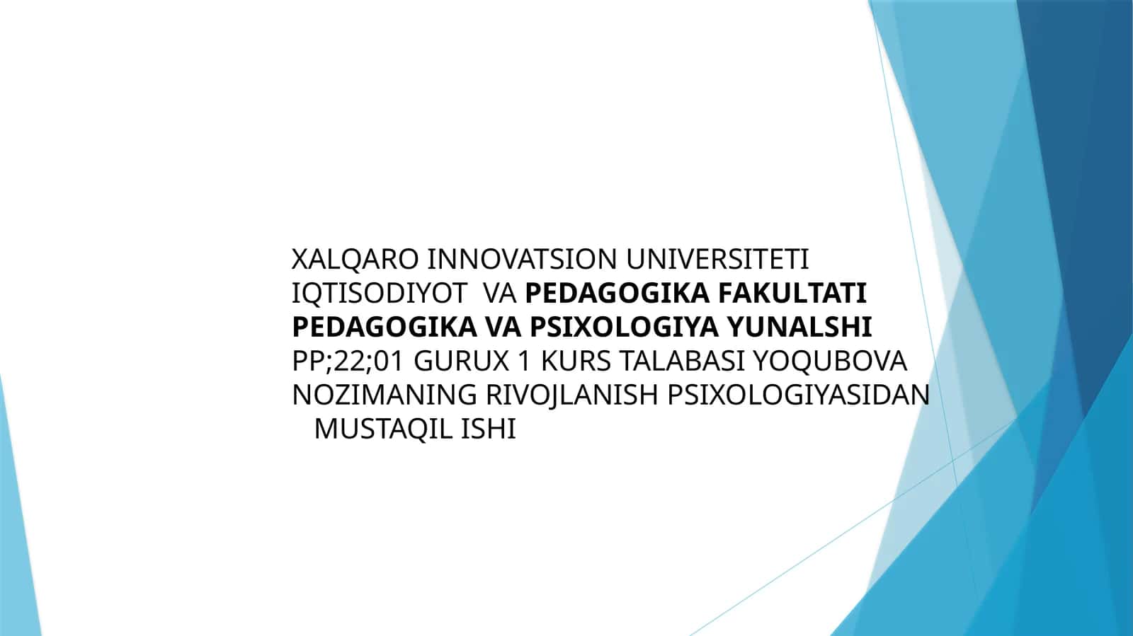 Ilkbolalik davri