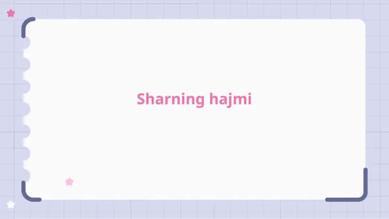 Sharning hajmi