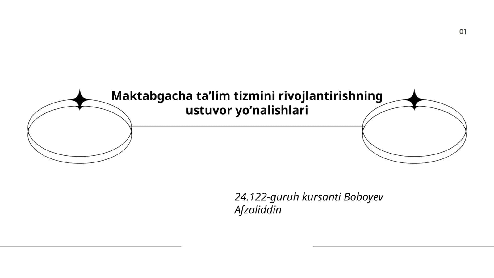 Maktabgacha taʼlim tizmini rivojlantirishning ustuvor yoʻnalishlari