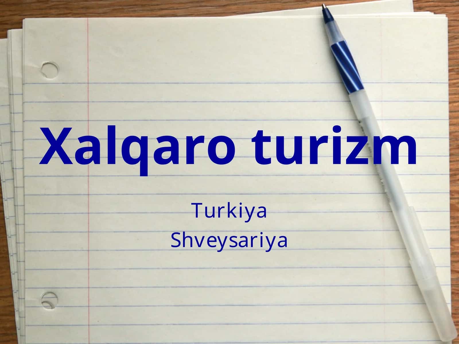 Xalqaro turizm. Turkiya