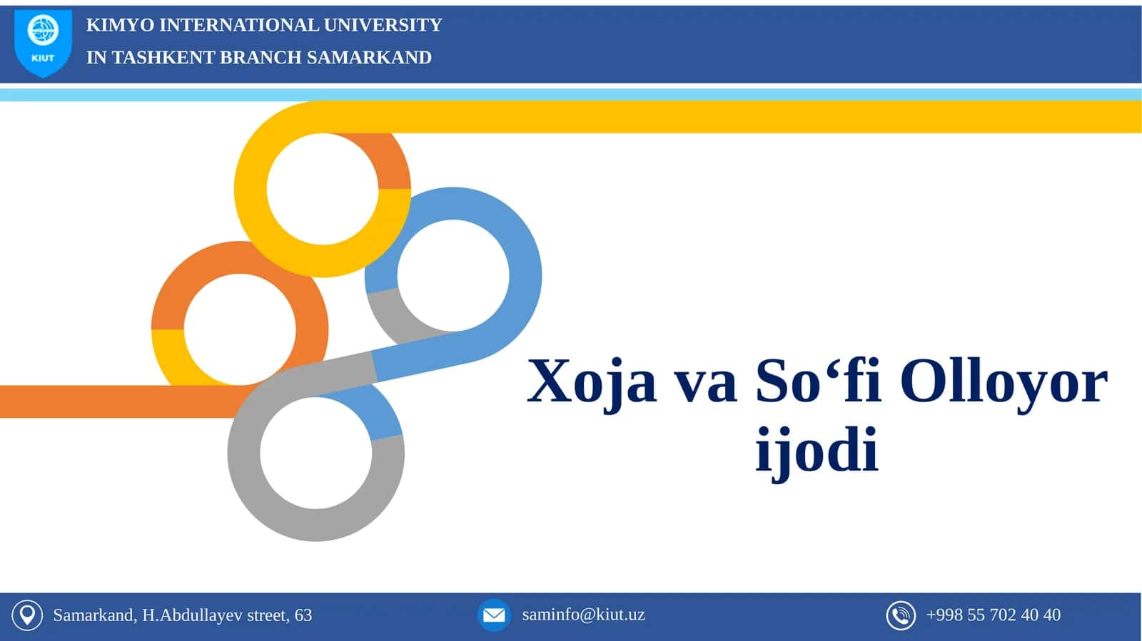 Xoja hayoti va ijodi manbalari