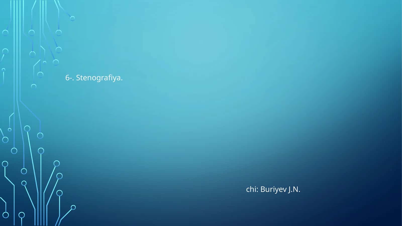 Stenografiya