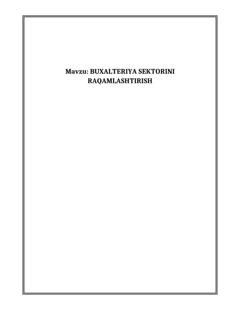Raqamli buxgalteriya dasturlari